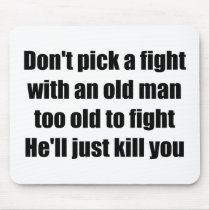 Old Man Mouse Mat