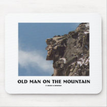 Old Man On The Mountain (Optical Illusion) Mousepad