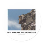 Old Man On The Mountain (Optical Illusion) Stickers