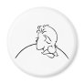 Old Man Or Young Lady Optical Illusion Magnets