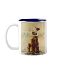 OLD MAN SEAGULL by SHARON SHARPE mugs by sharonsharpe OLD MAN SEAGULL by SHARON SHARPE mugs