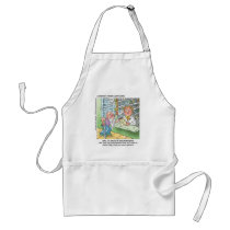Old Man & The Pharmacy Funny Offbeat Cartoon Gifts aprons by beardiethor123 Old Man & The Pharmacy Funny Offbeat Cartoon Gifts aprons