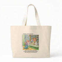 Old Man & The Pharmacy Funny Offbeat Cartoon Gifts bags