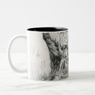 "Old Man Tree Spirit" drawing Mug