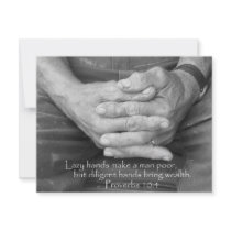 Old Man's Hands invitations