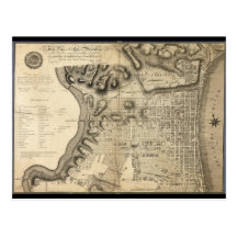 Old Map of Philadelphia Pennsylvania from 1796 Postcards
