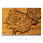 Old map of Spain Cards