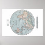 Old Map of the Eastern Hemisphere Print