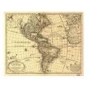 Old Map of Western Hemisphere. French 1780 posters