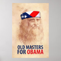 Old Masters for Obama Poster