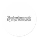 Old Math to Field stickers