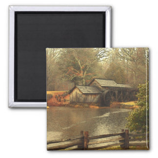 Old Mill 2 Inch Square Magnet