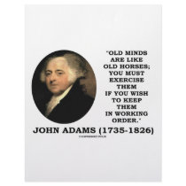 Old Minds Are Like Old Horses Must Exericse Them Letterhead Design