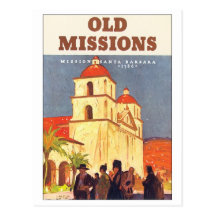 Old Missions, Mission Santa Barbara Post Cards