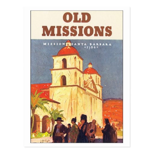 Old Missions, Mission Santa Barbara Post Cards