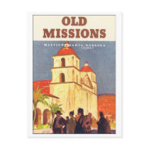 Old Missions, Mission Santa Barbara postcards