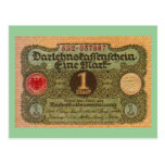 Old Money: 1 German Mark Post Cards
