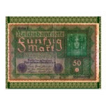 Old Money: 50 German Mark Post Card