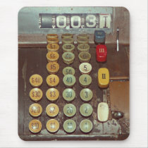 Old Money Counter - Antique Cash Register mousepads
