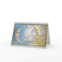 Old Moon and New Moon cards