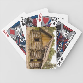 Old Mountain Cabin Bicycle Playing Cards