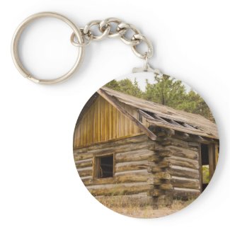 Old Mountain Cabin Keychains