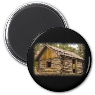 Old Mountain Cabin Magnets