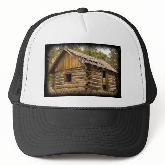 Old Mountain Cabin Mesh Hats