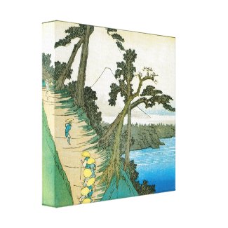 Old Mt. Fuji Print. Fuji-san. wrappedcanvas