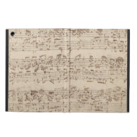 Old Music Notes - Bach Music Sheet iPad Air Covers
