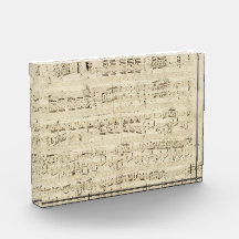 Old Music Notes - Chopin Music Sheet Award