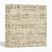 Old Music Notes - Chopin Music Sheet Binder