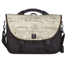 Old Music Notes - Chopin Music Sheet Laptop Commuter Bag