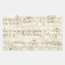 Old Music Notes - Chopin Music Sheet Sticker