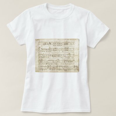 Old Music Notes - Chopin Music Sheet T-shirt