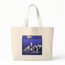 Old N.Y. Rocks! Tote Bags