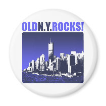 Old N.Y. Rocks! Fridge Magnet
