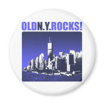 Old N.Y. Rocks! Fridge Magnet