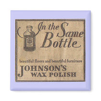 Old Newspaper ad magnet for Wax polish