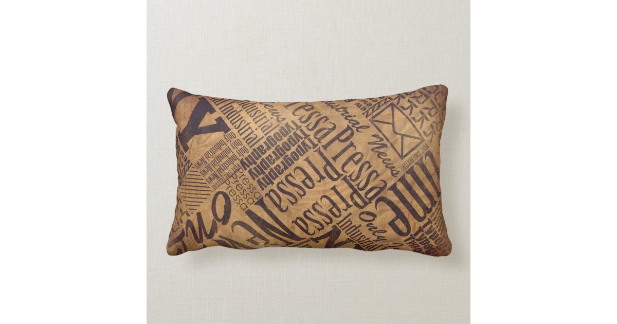 Old Newspaper Throw Pillow Zazzle