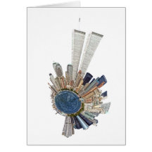 OLD NYC SKYLINE GREETING CARDS