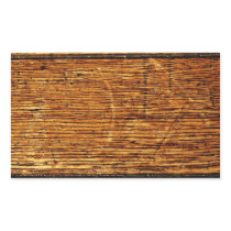 Old Oak Wood Rectangular Sticker