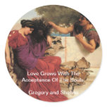 Old Old Story Greek Couple Sticker