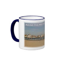 Old Orchard Beach Pier, Maine Coffee Mugs