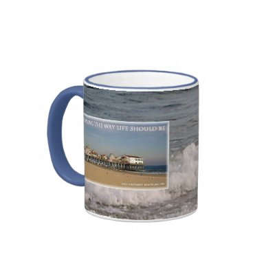 Old Orchard Beach Pier Maine Coffee Mugs by eelkat