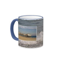 Old Orchard Beach Pier Maine Coffee Mugs