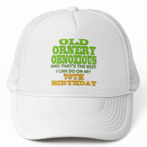 Old Ornery 70th Birthday Gifts Mesh Hat