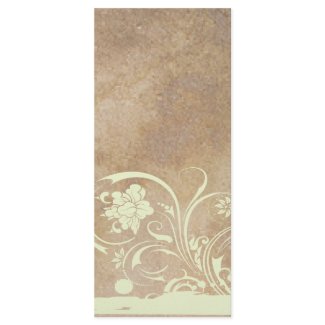 Old Parchment Shabby Chic Wedding Program rackcard