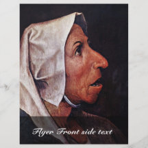 Old Peasant Woman By Bruegel D. Ä. Pieter Personalized Flyer