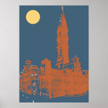 Old Philadelphia City Hall Posters